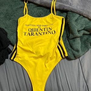 Yellow Quentin Tarantino bodysuit